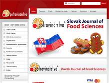 Tablet Screenshot of potravinarstvo.com